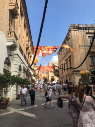 The beautiful streets of Valletta, Malta